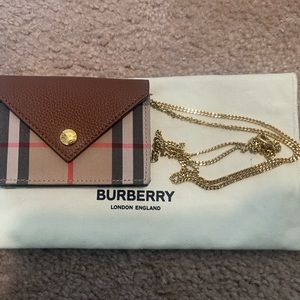 Vintage check card case / mini purse